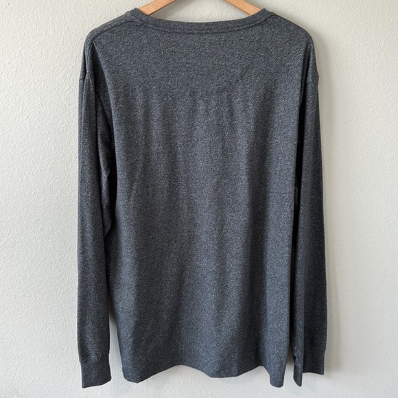 Lee Men's Long Sleeve Crewneck Tee Gray Stretchy Casual Premium Select XL - Picture 9 of 9